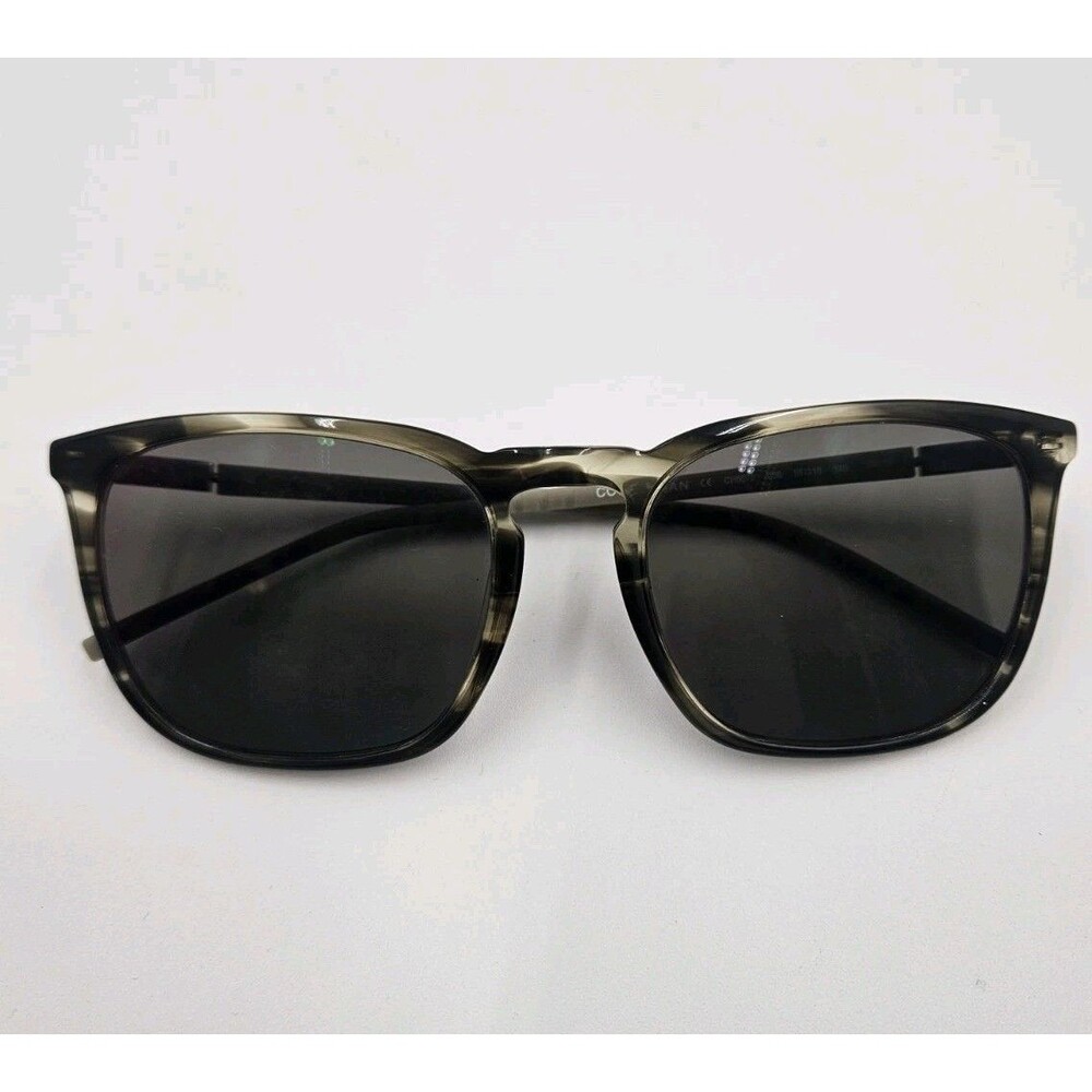 Cole Haan Grand OS CH6072 036 Sunglasses Mens Gray Horn Square 55-18-140
